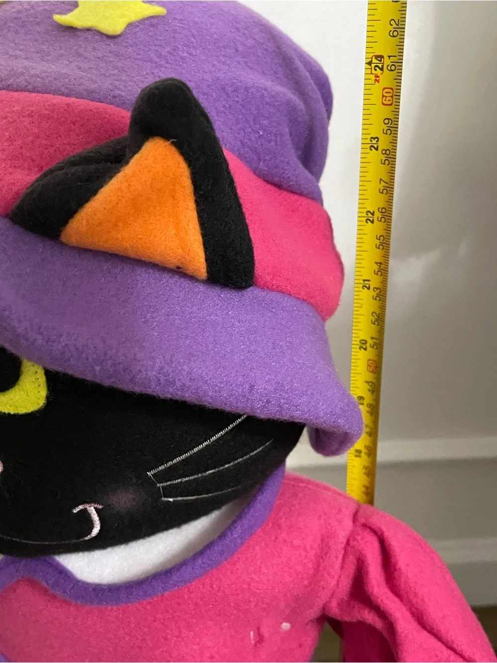 Vintage 2-foot tall Halloween black cat Porch Kid greeter from K-mart
